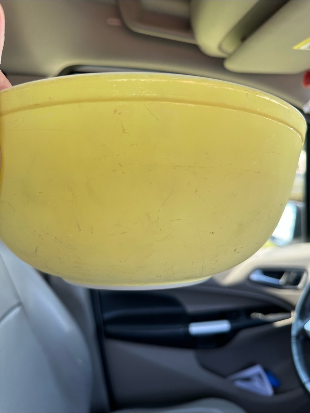 Pyrex Yellow Mixing Bowl - Solid Vintage Kitchen Bowl